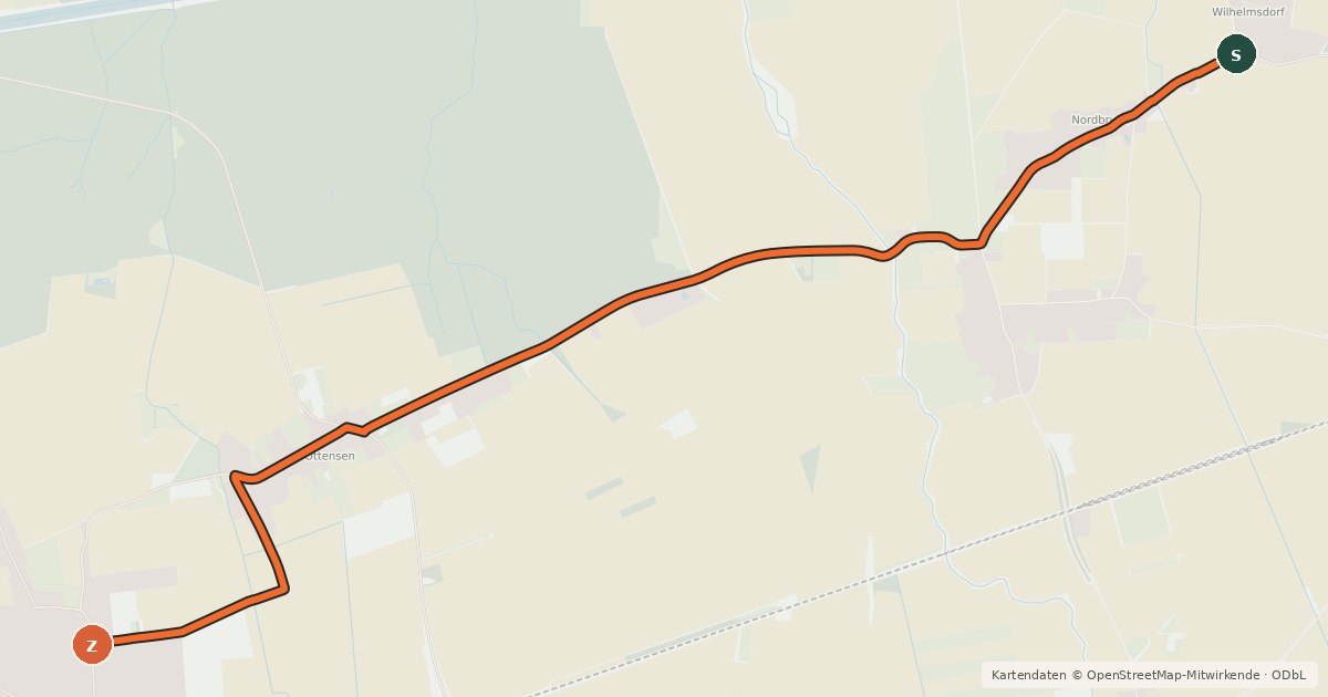 Kartenübersicht der Radroute Radroute 14-24