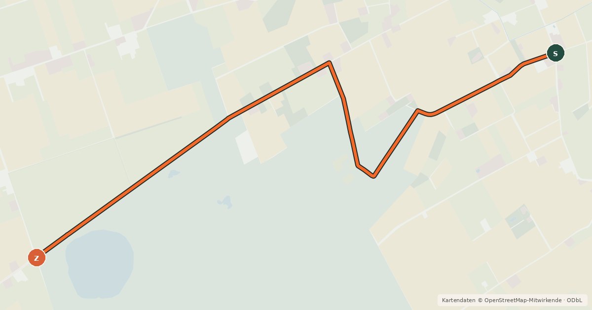 Kartenübersicht der Radroute Radroute 14-33