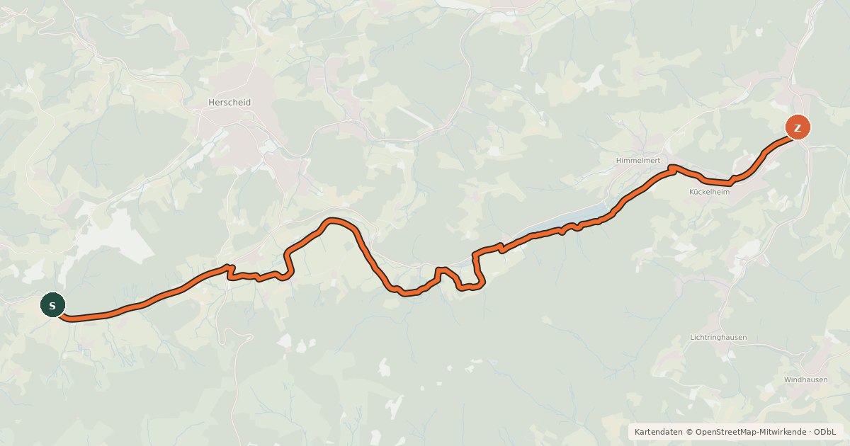 Kartenübersicht der Radroute Radroute 14-41