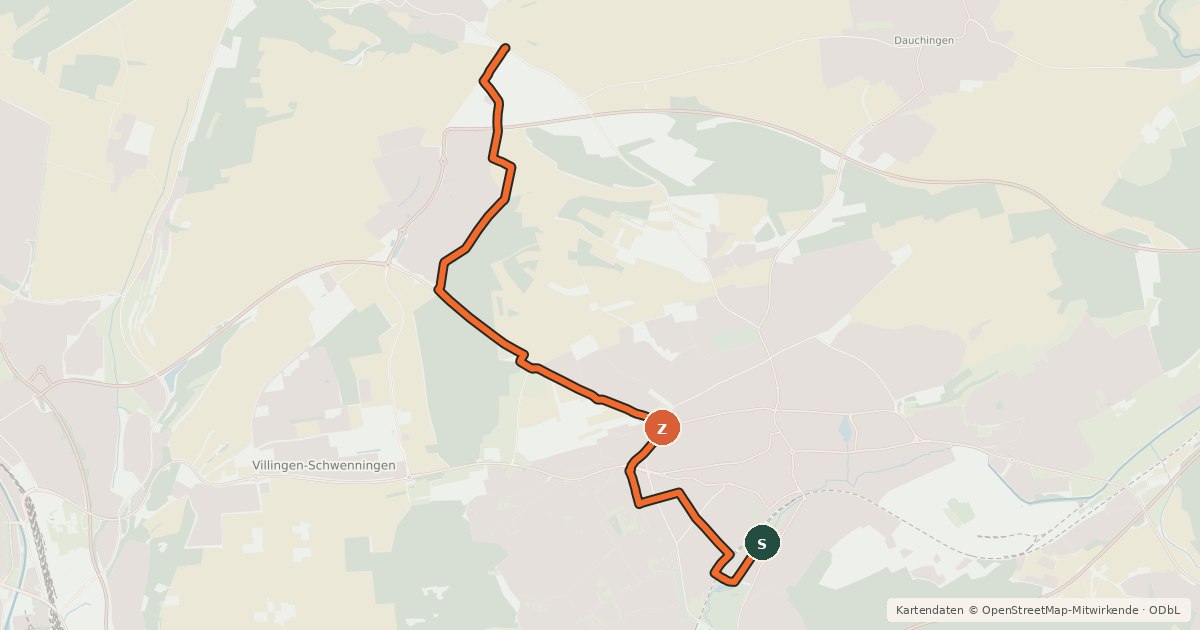 Kartenübersicht der Radroute Radroute 19-28