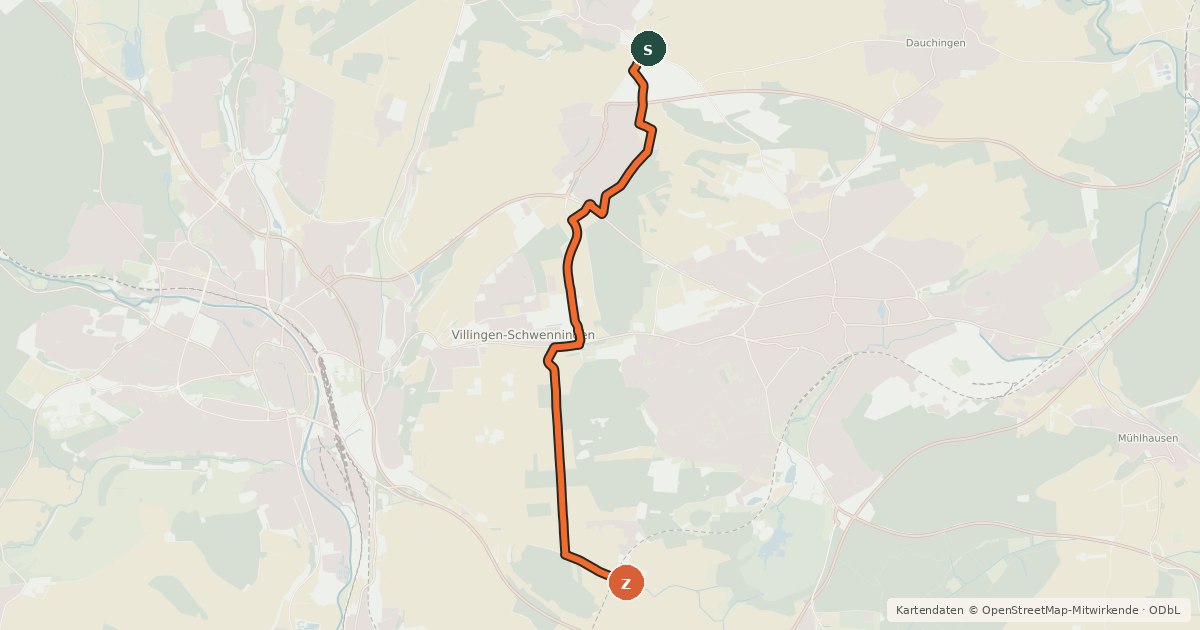Kartenübersicht der Radroute Radroute 19-34