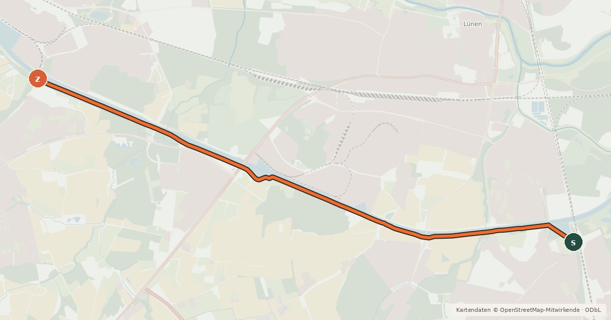 Kartenübersicht der Radroute Radroute 20-26