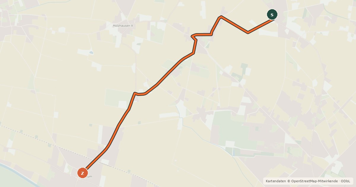 Kartenübersicht der Radroute Radroute 22-67