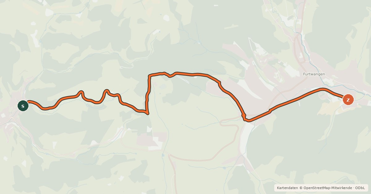 Kartenübersicht der Radroute Radroute 23-24