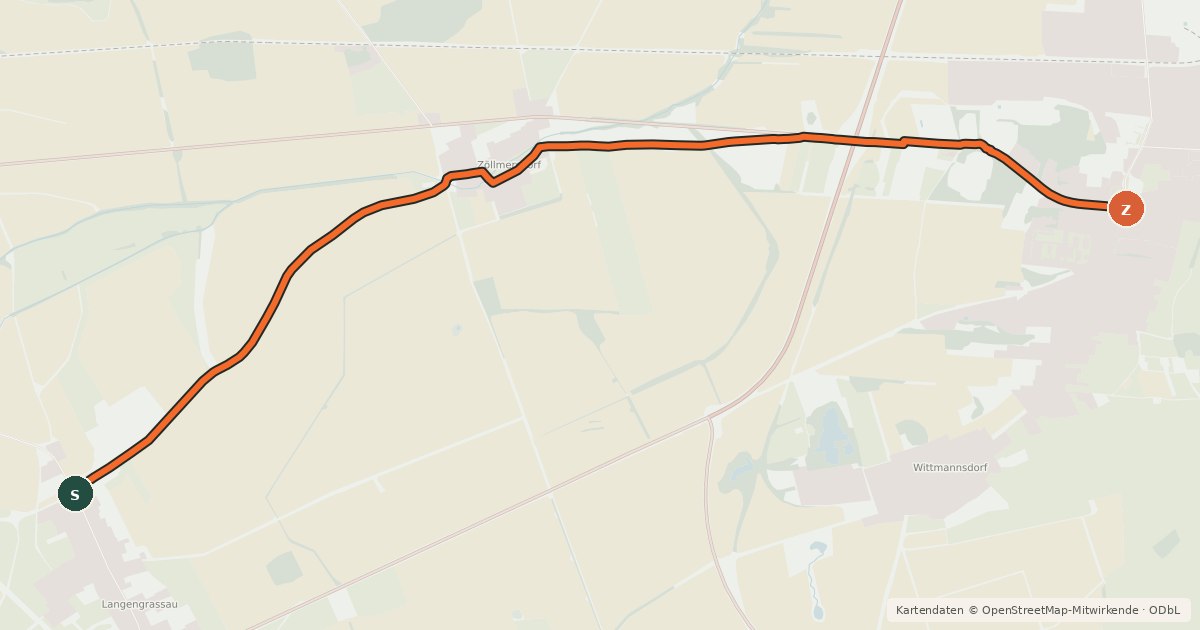 Kartenübersicht der Radroute Radroute 28-35