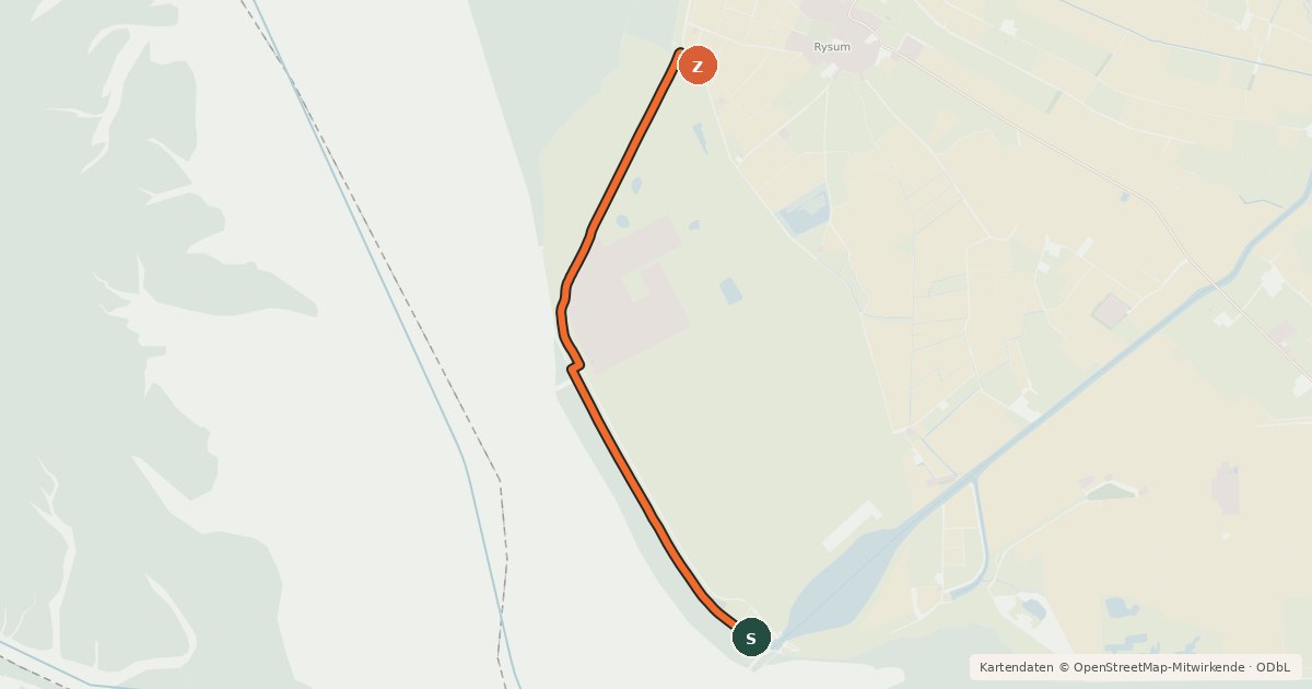 Kartenübersicht der Radroute Radroute 30-32