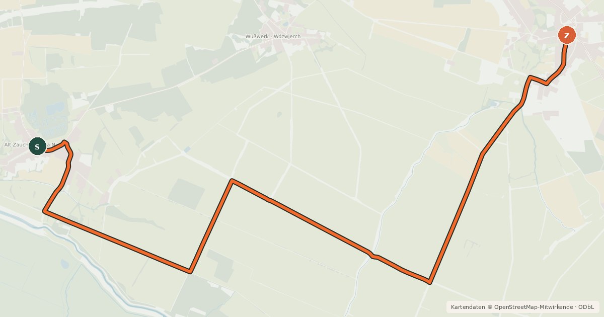 Kartenübersicht der Radroute Radroute 33-63