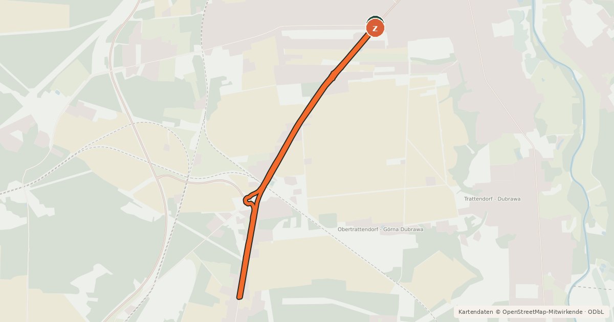 Kartenübersicht der Radroute Radroute 5-42