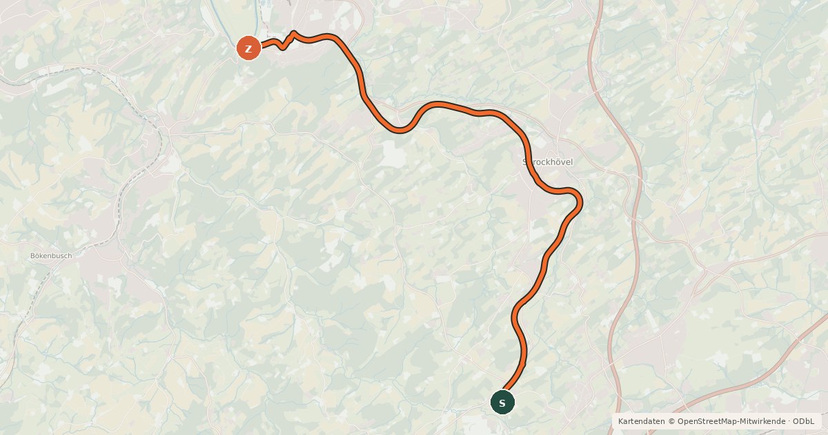 Kartenübersicht der Radroute Radroute 7-26
