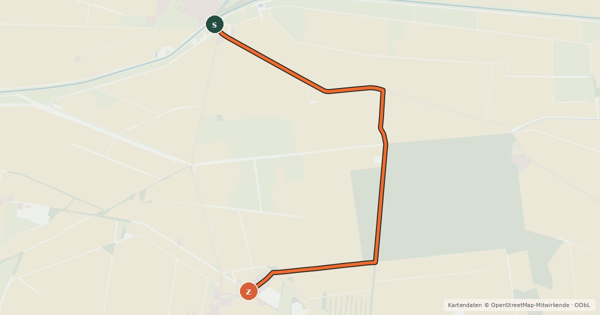 Kartenübersicht der Radroute Radroute 7-9