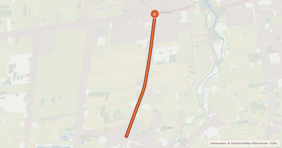Kartenübersicht der Radroute Radroute 79-80