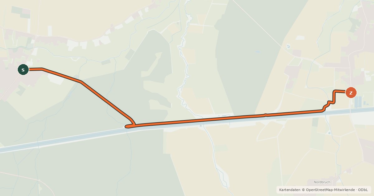 Kartenübersicht der Radroute Radroute 8-16