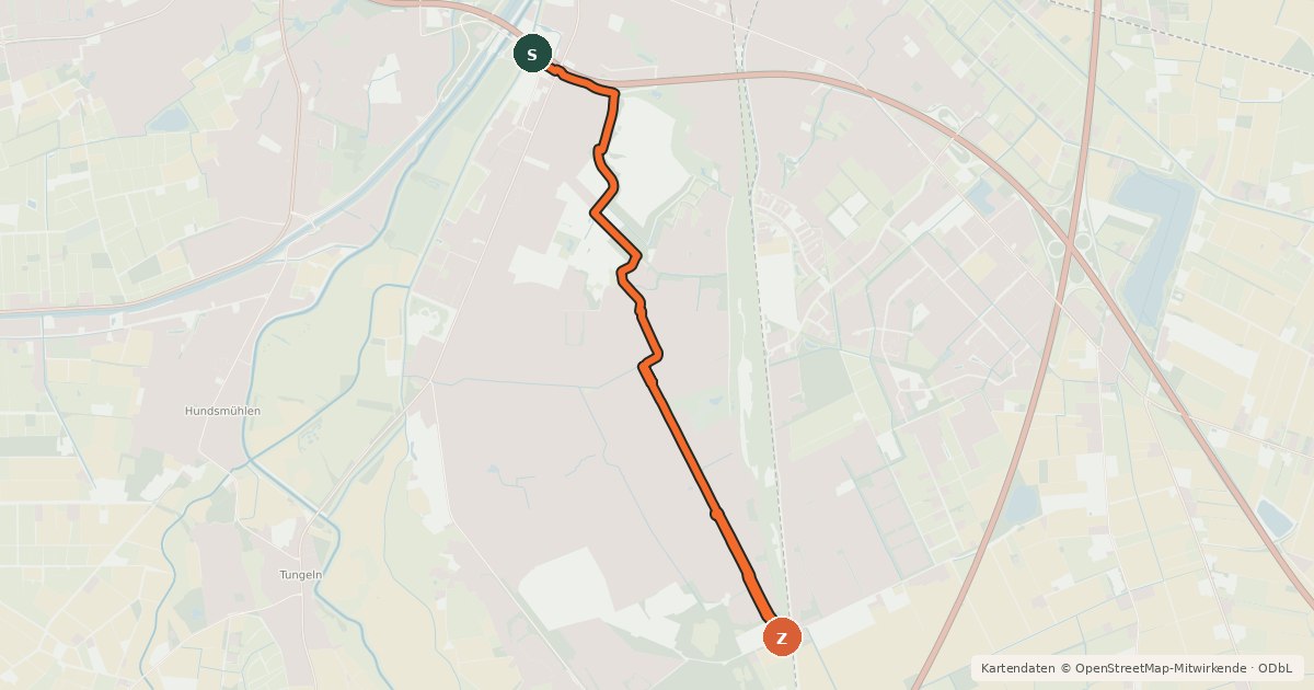 Kartenübersicht der Radroute Radroute 8-21