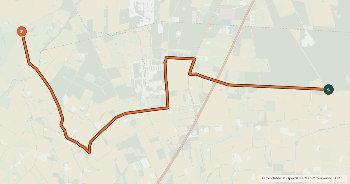 Kartenübersicht der Radroute Radroute 8-53