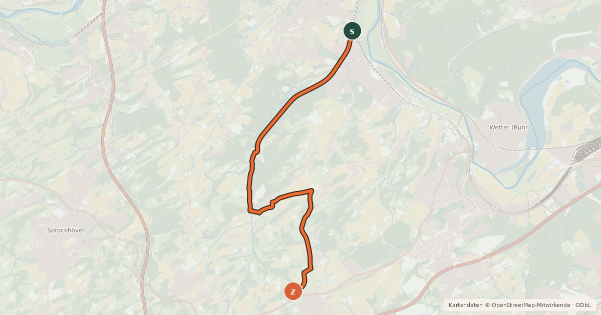 Kartenübersicht der Radroute Radroute 9-91