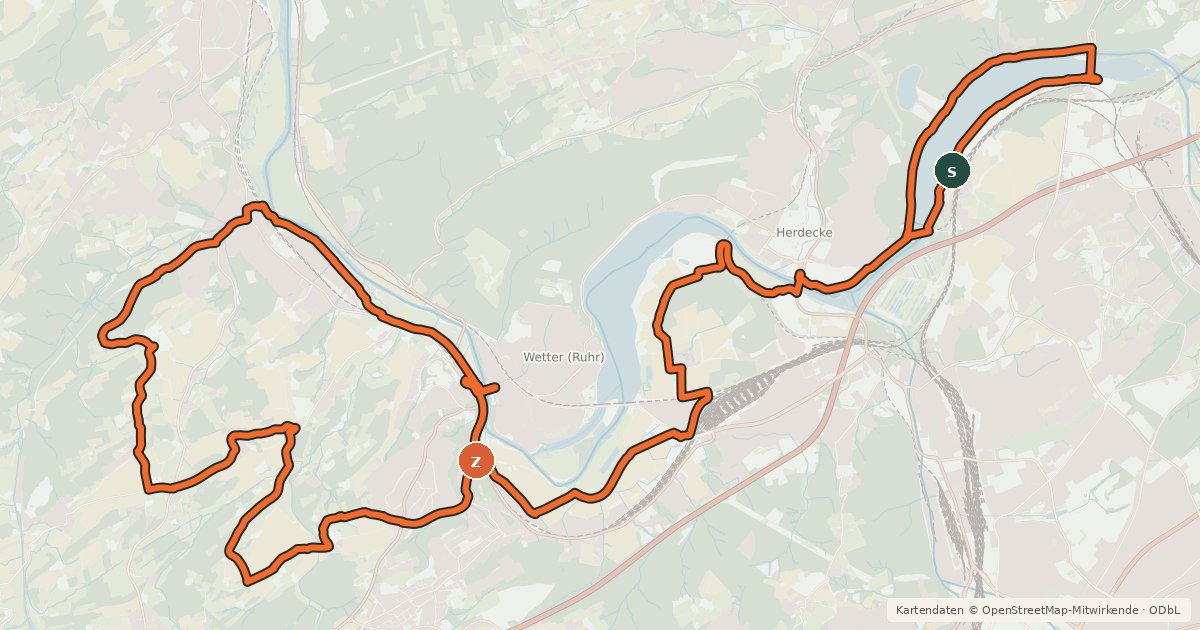 Kartenübersicht der Radroute Radroute EN4