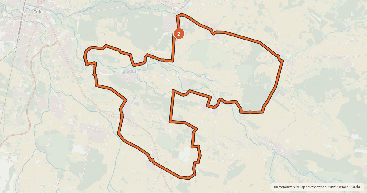 Kartenübersicht der Radroute Radroute R5