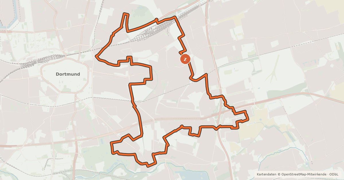 Kartenübersicht der Radroute Radtour Nord