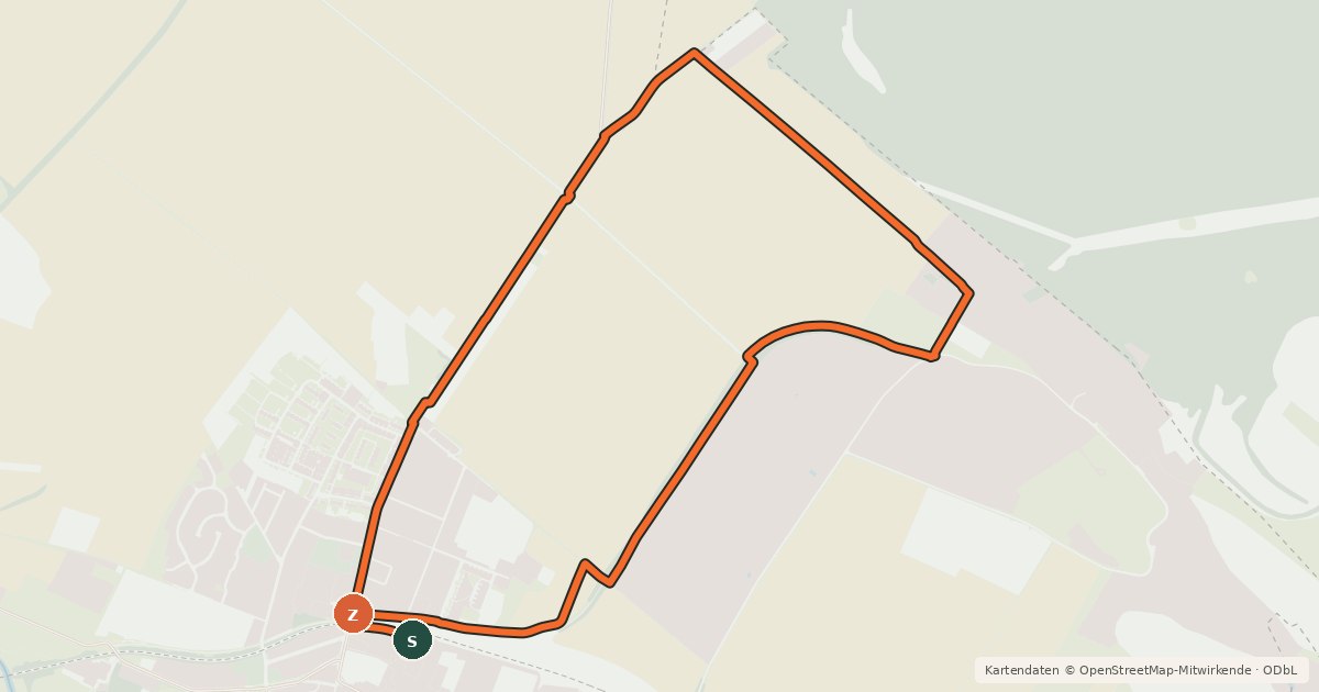 Kartenübersicht der Radroute Radtour Roßleben (K18)