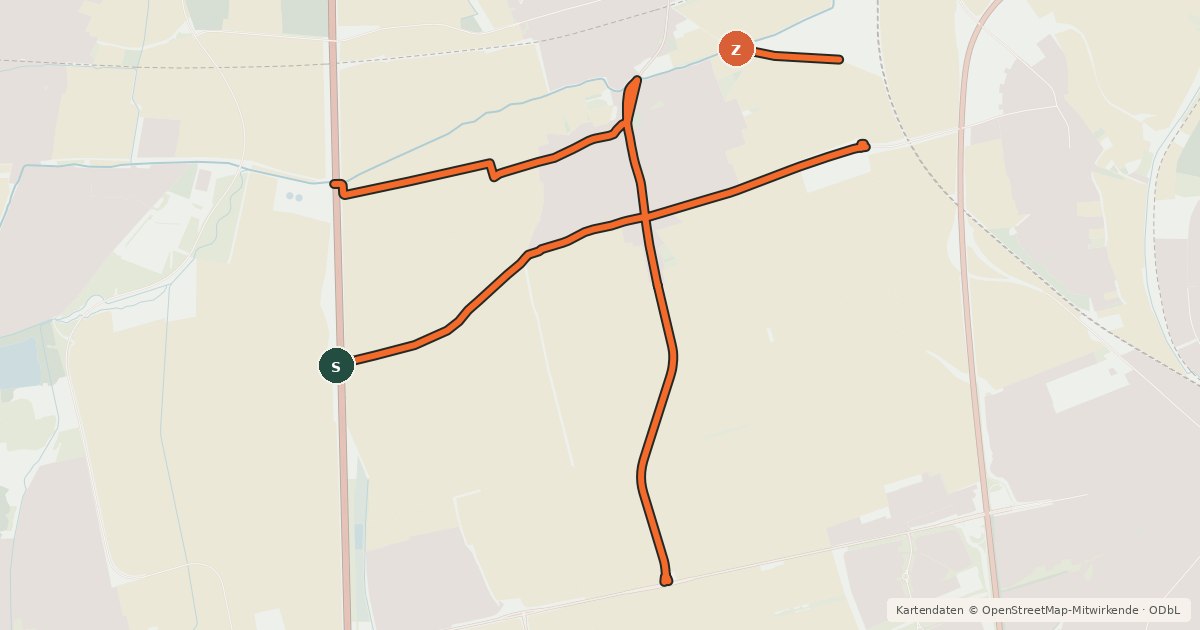 Kartenübersicht der Radroute Radverkehrsnetz FT-Eppstein