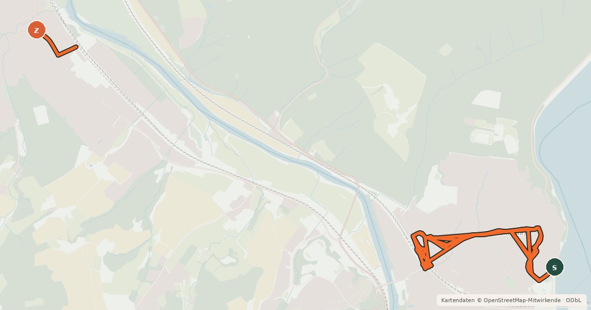 Kartenübersicht der Radroute Radverkehrsnetz NRW, Stadt Wetter