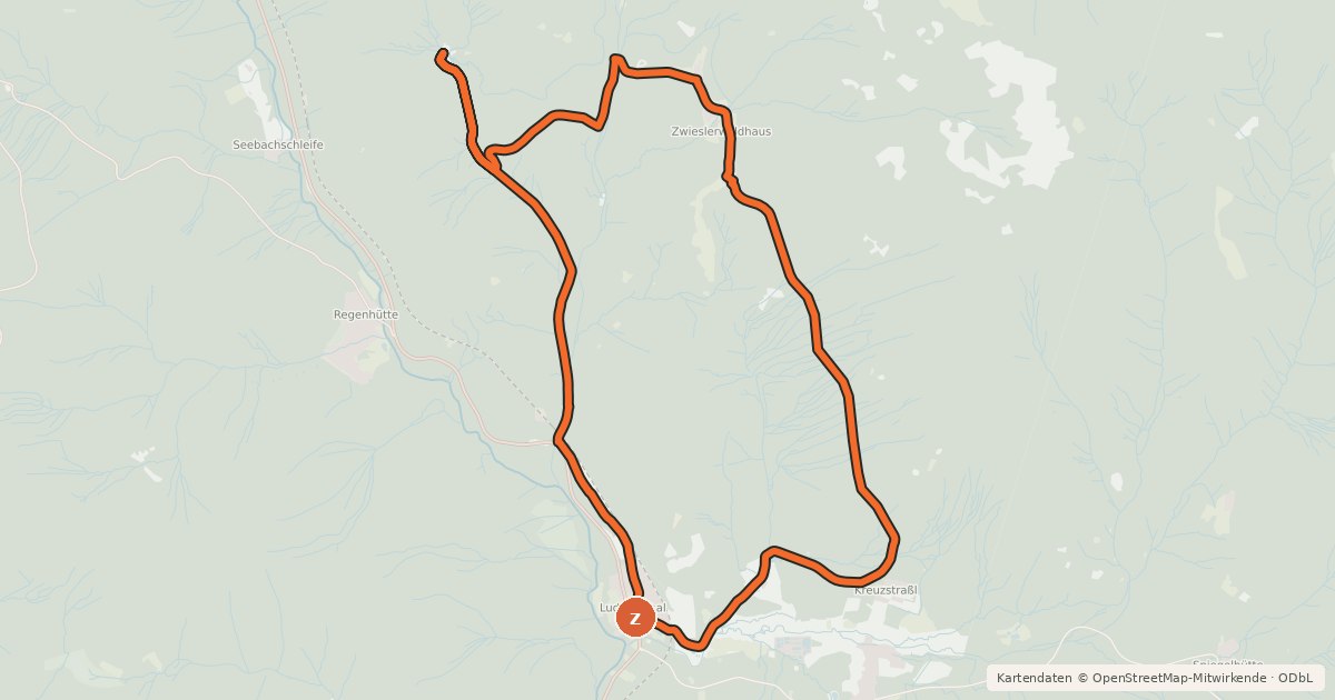 Kartenübersicht der Radroute Radweg 2