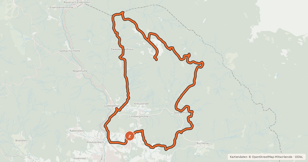Kartenübersicht der Radroute Radweg 7