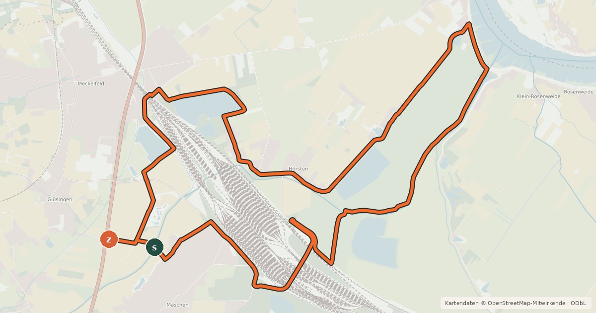 Kartenübersicht der Radroute Radweg 9