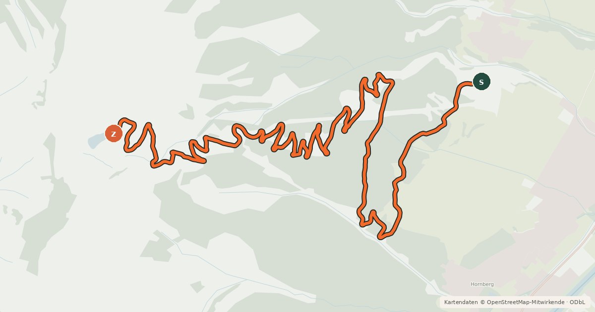 Kartenübersicht der Radroute Reuttener Hahnenkamm