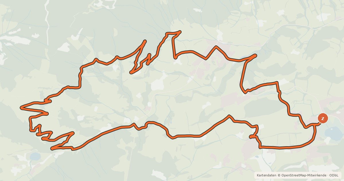 Kartenübersicht der Radroute Riegler & Schätzl Bikestrecke "Meislstein"