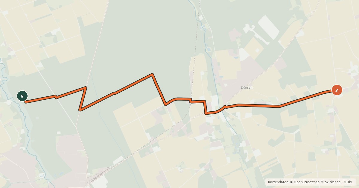 Kartenübersicht der Radroute Ringverbindung