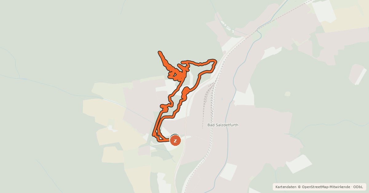 Kartenübersicht der Radroute Rollercoaster Flowtrail