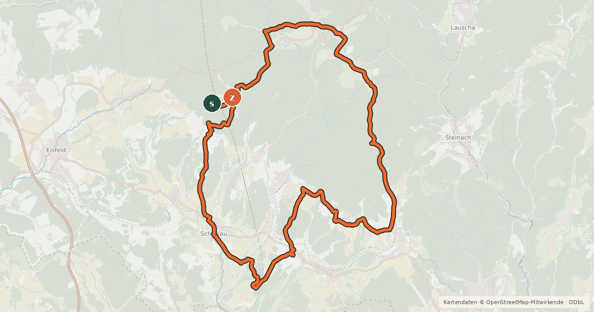 Kartenübersicht der Radroute Route 4