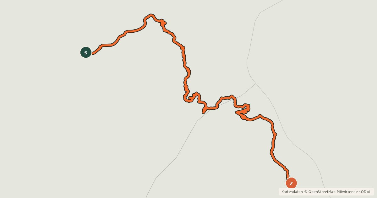 Kartenübersicht der Radroute Route des Grandes Alpes à vélo, variante Barcelonnette / Saint-Etienne-de-Tinée