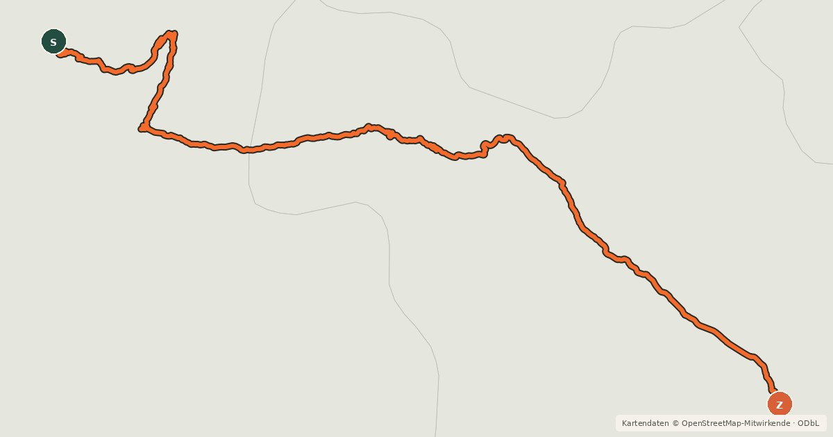 Kartenübersicht der Radroute Route des Grandes Alpes à vélo, variante L'Alpe d'Huez / Briançon