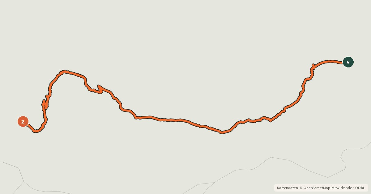 Kartenübersicht der Radroute Route des Grandes Alpes à vélo, variante Val-Cenis / Saint-Jean-d'Arves