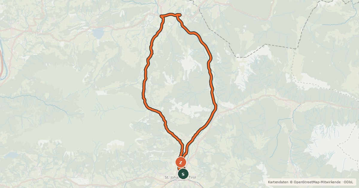 Kartenübersicht der Radroute Route Radweltpokal