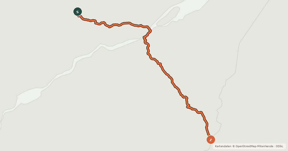 Kartenübersicht der Radroute Route Verte 6