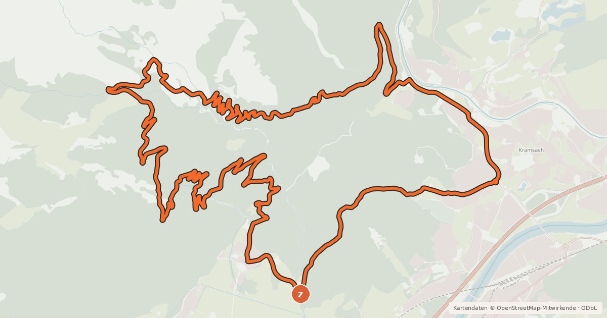 Kartenübersicht der Radroute Rundweg Pletzachalm
