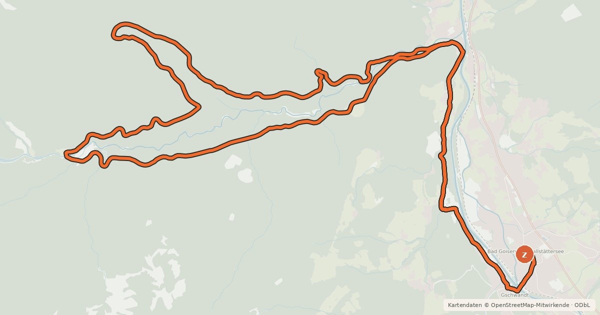 Kartenübersicht der Radroute S 314 Weißenbach Runde