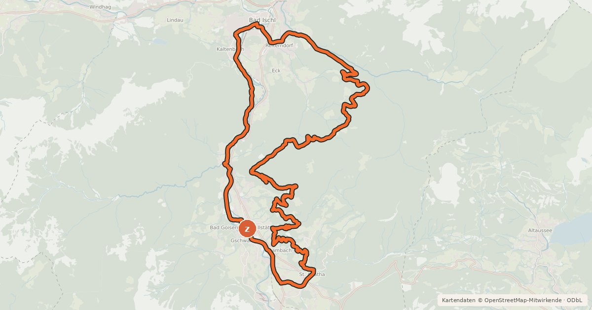 Kartenübersicht der Radroute S 430 Kaiser Runde