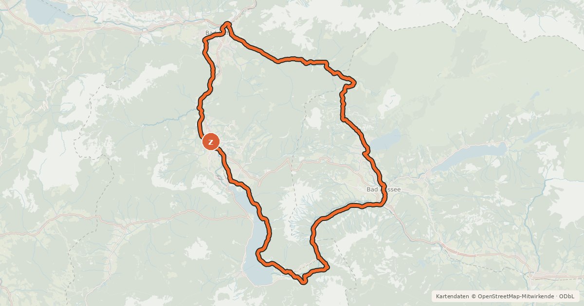 Kartenübersicht der Radroute S 510 K & K Runde