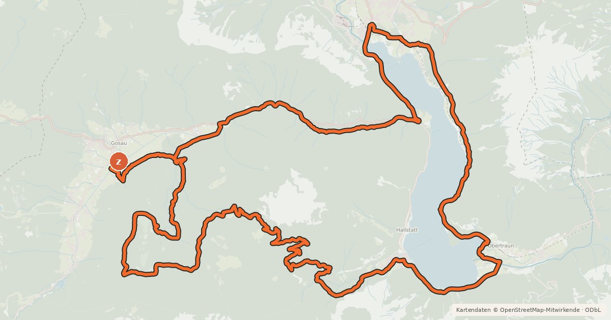 Kartenübersicht der Radroute S 534 Plassen Runde