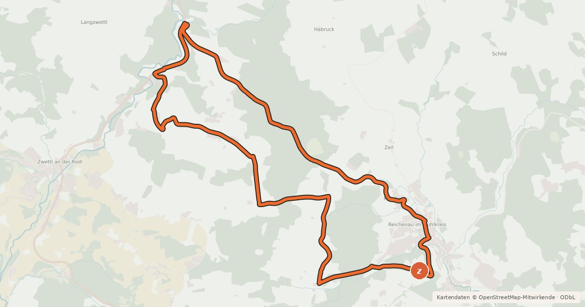 Kartenübersicht der Radroute S22 Reichenauer Runde
