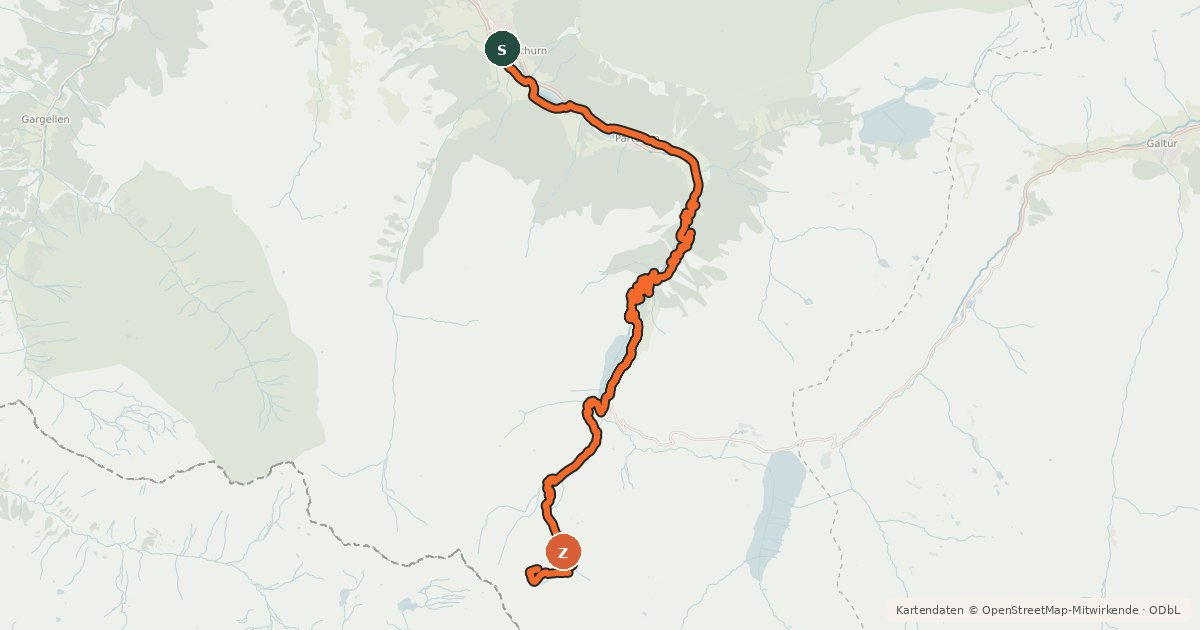 Kartenübersicht der Radroute Saarbrücker Hütte Tour