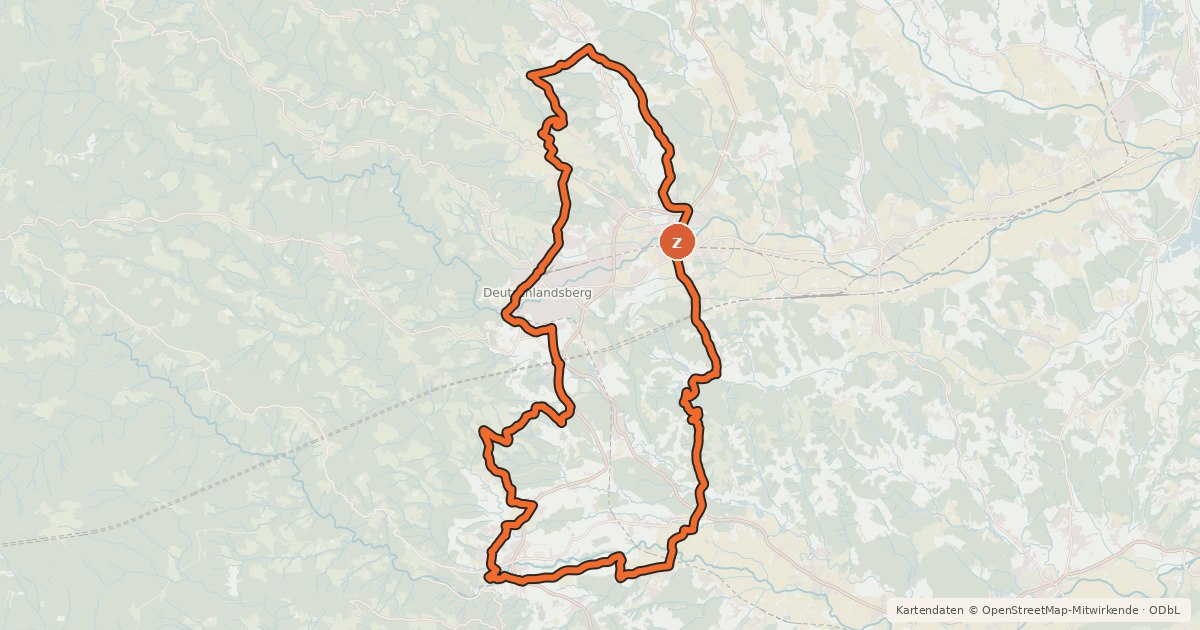 Kartenübersicht der Radroute Schilcher Tour Süd