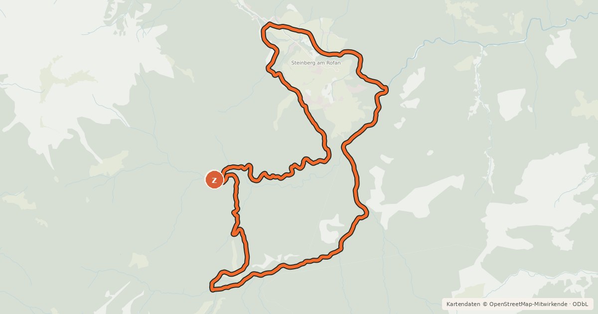Kartenübersicht der Radroute Schmalzklausen Runde