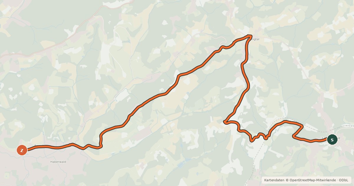 Kartenübersicht der Radroute Schmankerl Tour