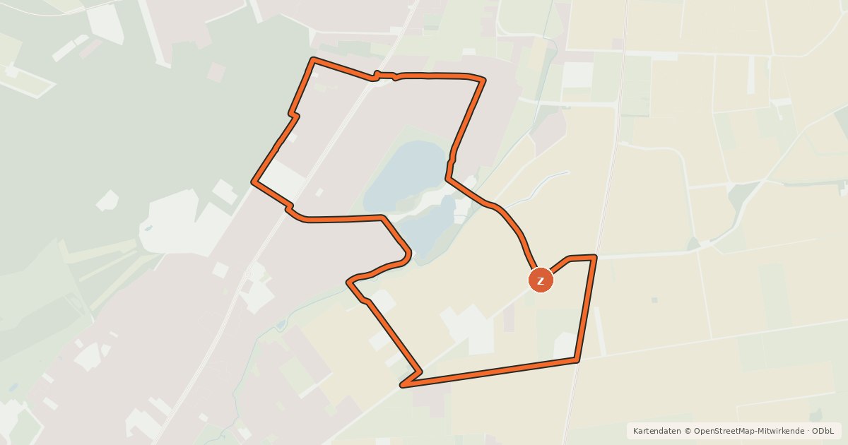 Kartenübersicht der Radroute See Route