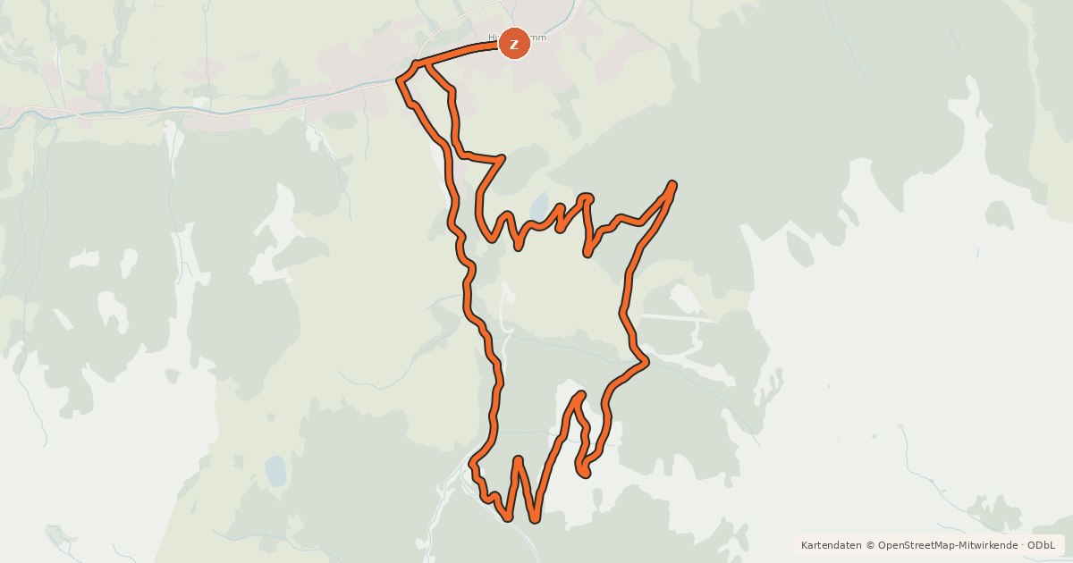 Kartenübersicht der Radroute SH 04 Bergstadl-Runde